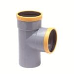 Wavin | PVC  | T-Stuk 88°  | 2 x Mof - 1 x Spie | 125 mm | Manchet | SN8