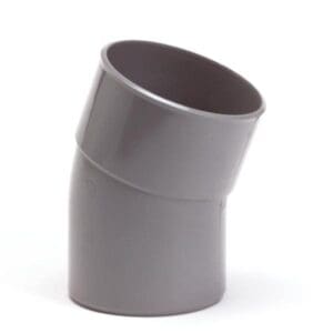 Nicoll | PVC | Bocht 22° | Spie-Mof | 125 mm | Lijm | Grijs